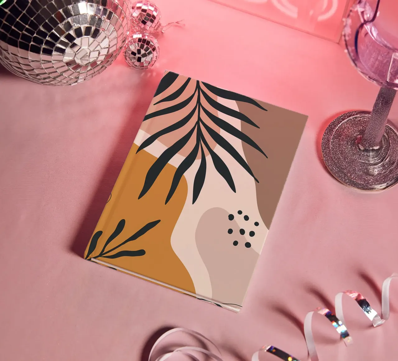 leaves organic shapes abstract forms notebook by Janine P McGuire