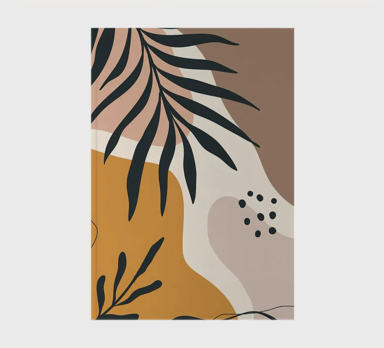 leaves organic shapes abstract forms notebook by Janine P McGuire
