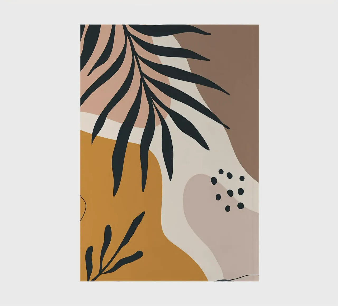leaves organic shapes abstract forms notebook by Janine P McGuire