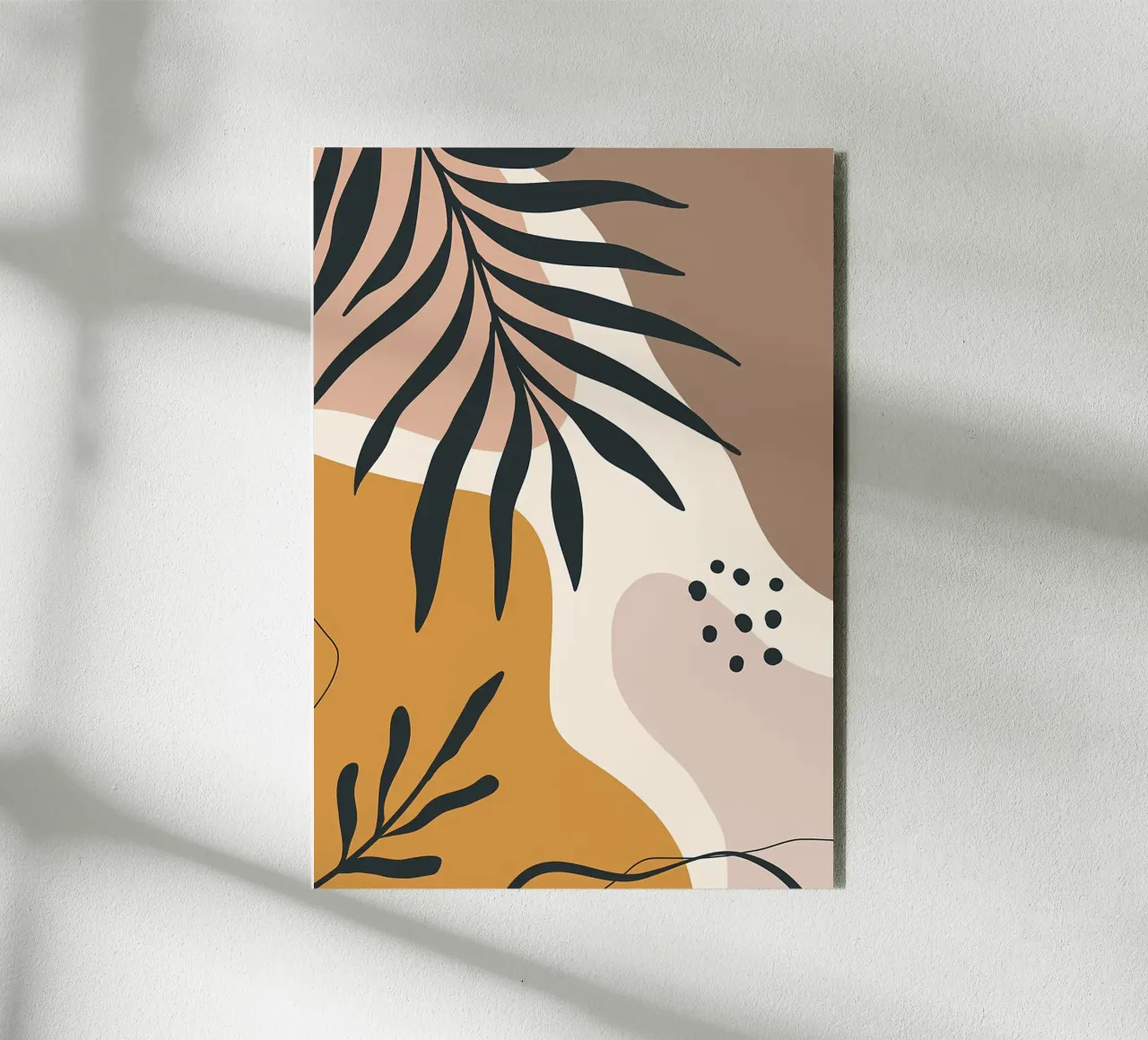 leaves organic shapes abstract forms alu-dibond by Janine P McGuire