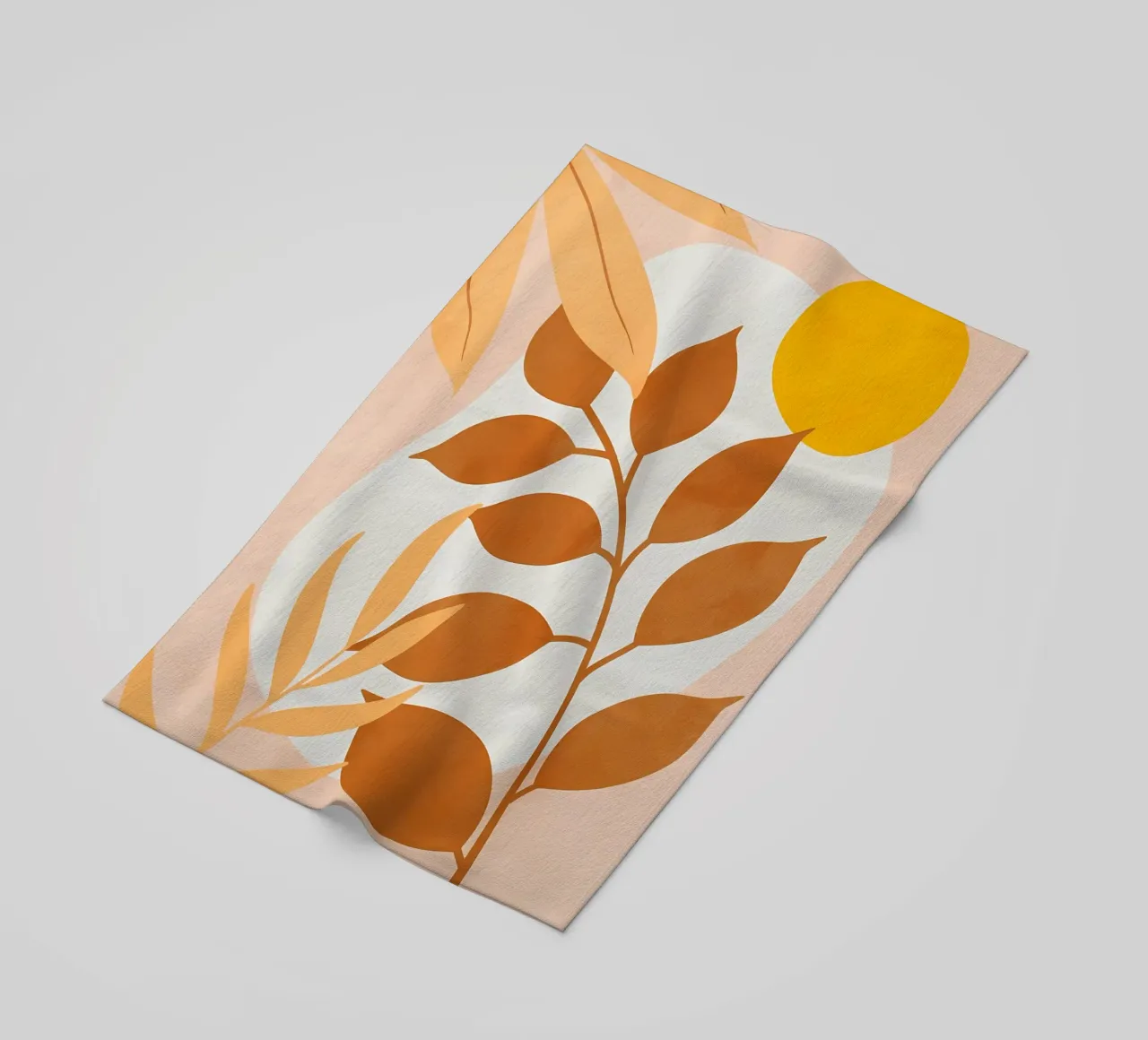 leaves branches sun shapes beach towel by Janine P McGuire