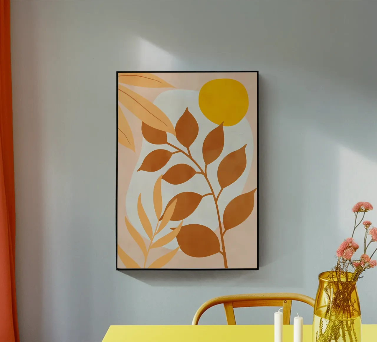 foglie rami sole forme plexiglass da Janine P McGuire