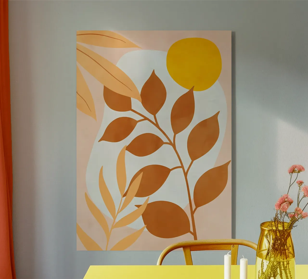 foglie rami sole forme plexiglass da Janine P McGuire