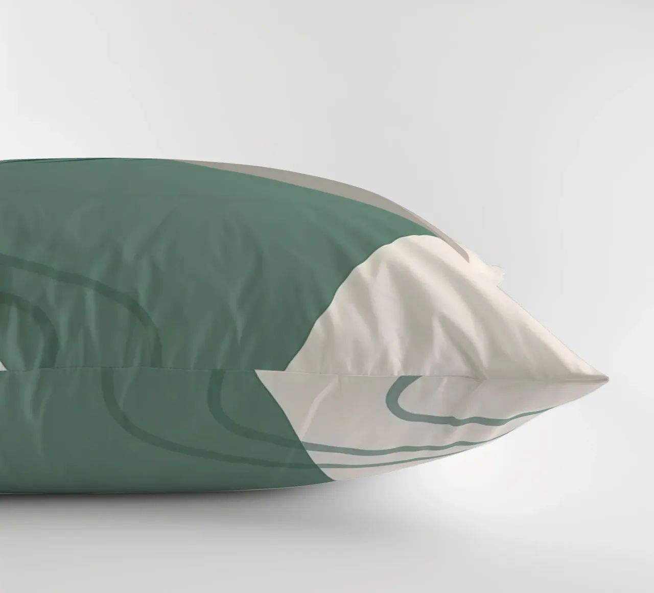 vaso di foglie forme geometriche forme sovrapposte cuscino da Janine P McGuire