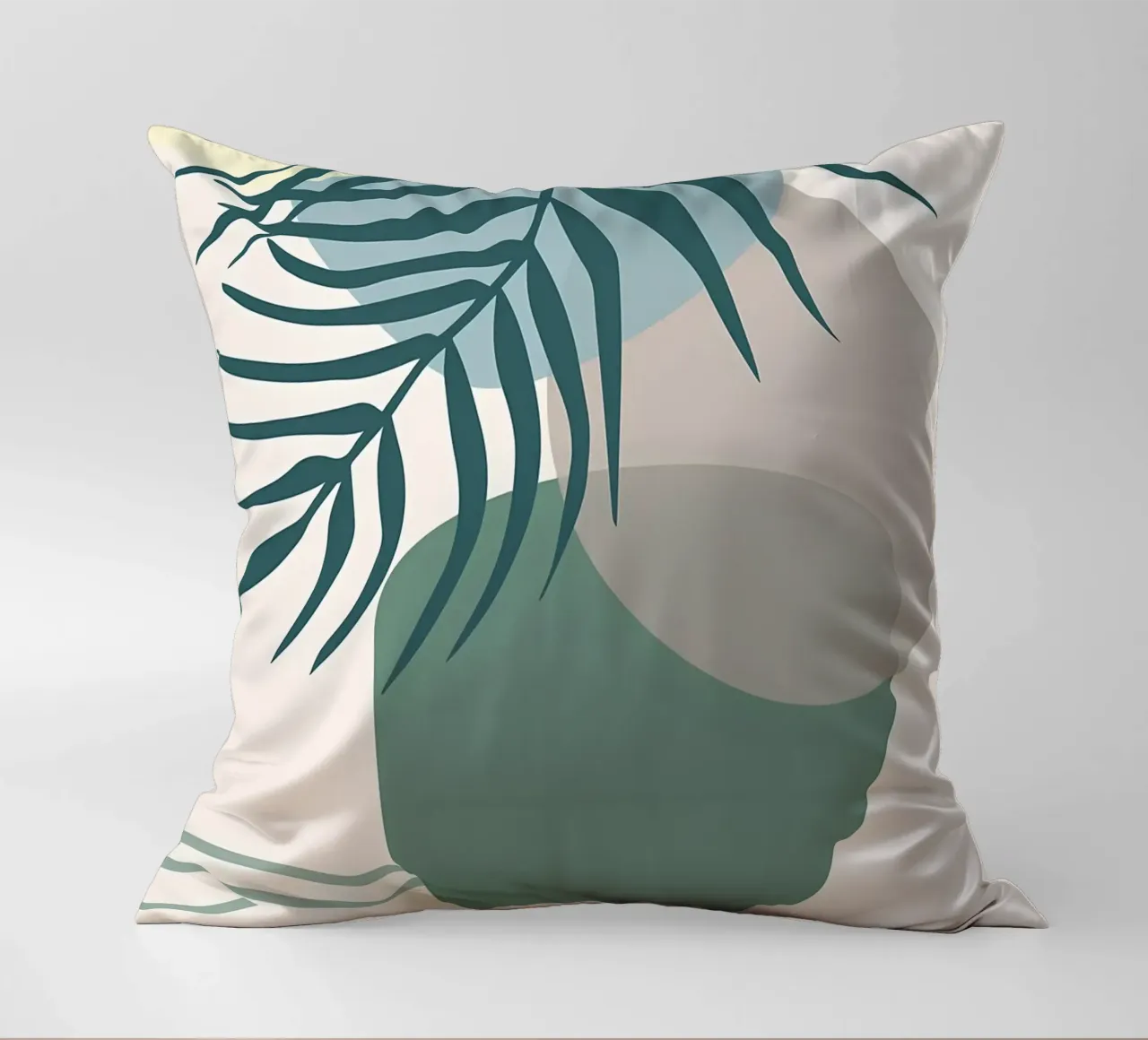 vaso di foglie forme geometriche forme sovrapposte cuscino da Janine P McGuire