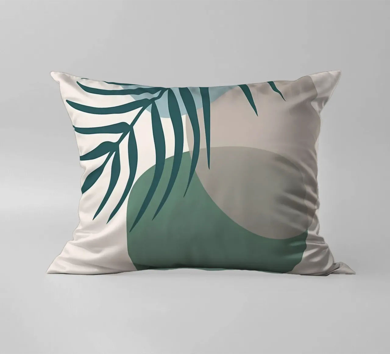 vaso di foglie forme geometriche forme sovrapposte cuscino da Janine P McGuire