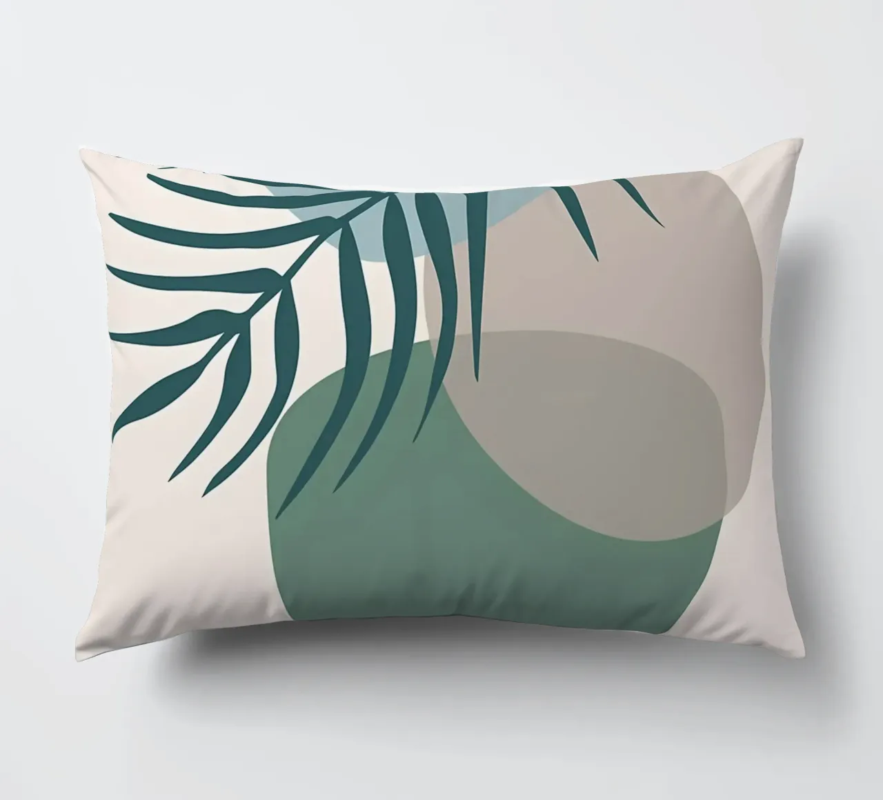 vaso di foglie forme geometriche forme sovrapposte cuscino da Janine P McGuire