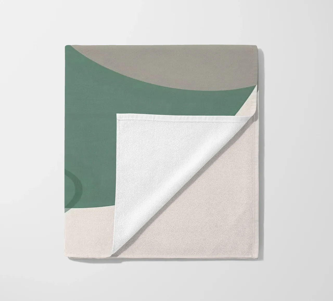 vaso di foglie forme geometriche forme sovrapposte telo mare da Janine P McGuire