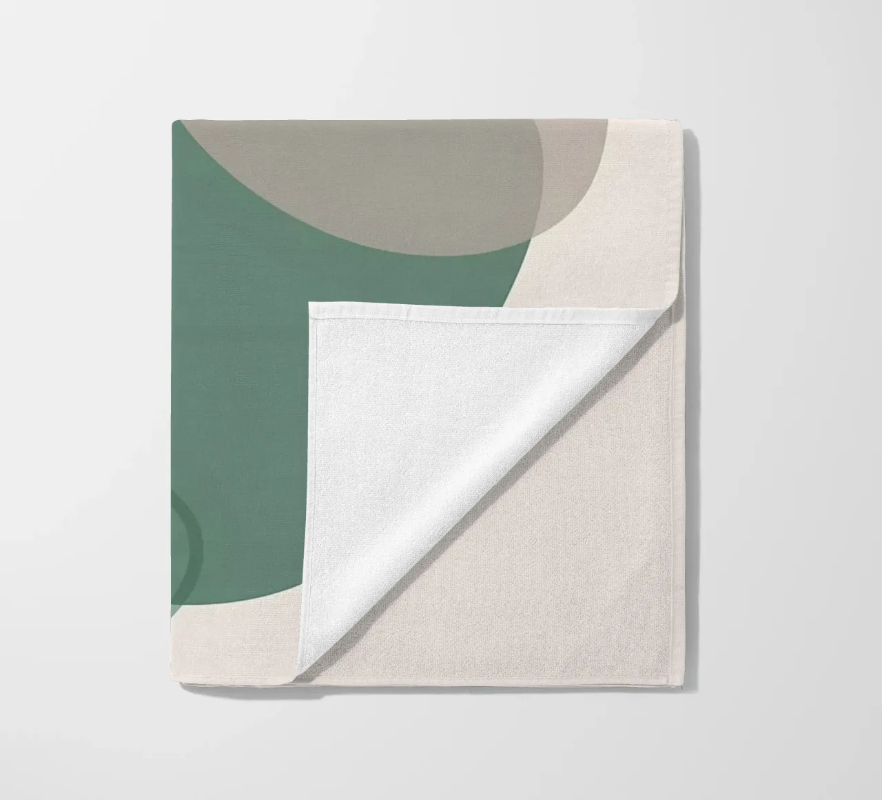 vaso di foglie forme geometriche forme sovrapposte telo mare da Janine P McGuire