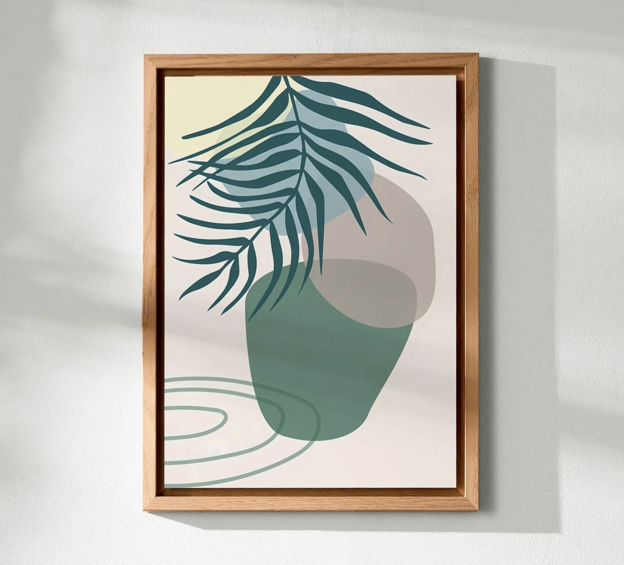 vaso di foglie forme geometriche forme sovrapposte alluminio dibond da Janine P McGuire