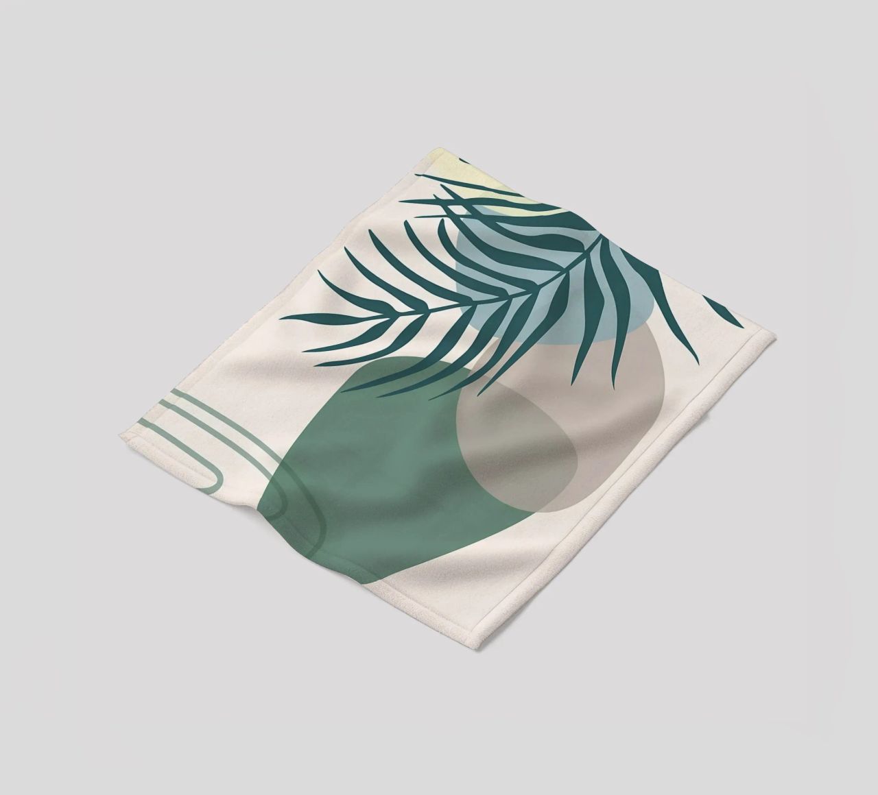 vaso di foglie forme geometriche forme sovrapposte coperta in pile da Janine P McGuire