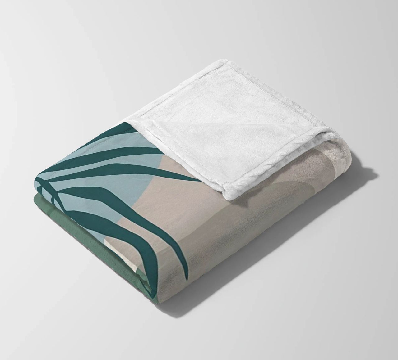 vaso di foglie forme geometriche forme sovrapposte coperta in pile da Janine P McGuire