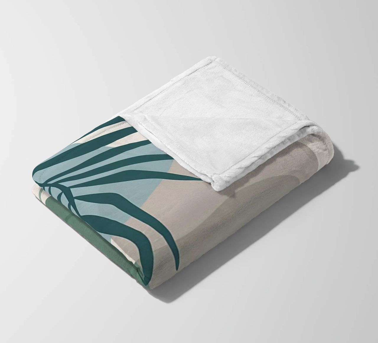 vaso di foglie forme geometriche forme sovrapposte coperta in pile da Janine P McGuire