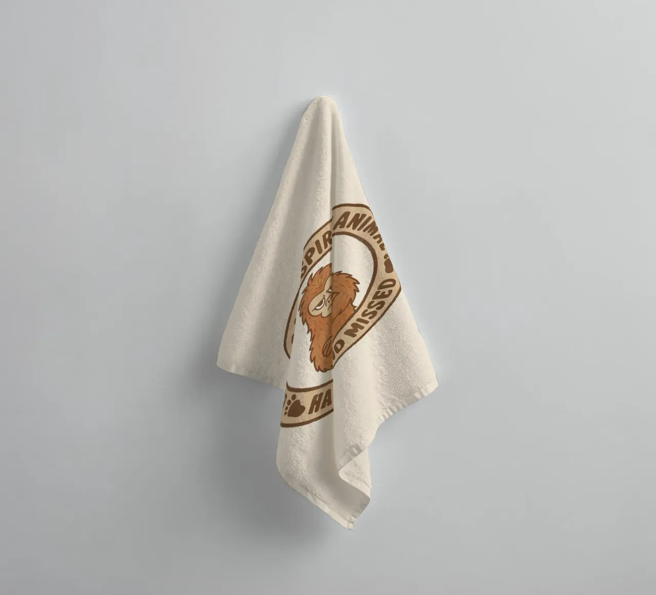Bigfoot is my spirit animal towel by Loobs