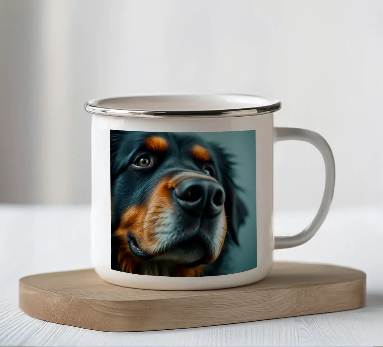 Bellissimo cane da montagna bernese #165 tazza in smalto da Yumis.Beargang.and.Me
