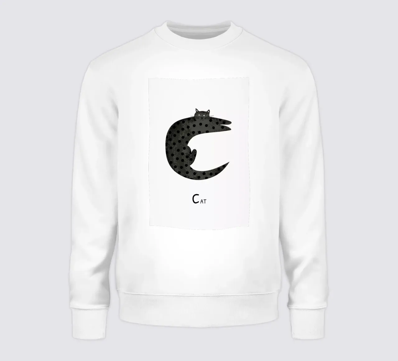 C for Cat sudadera de Little Flourishes