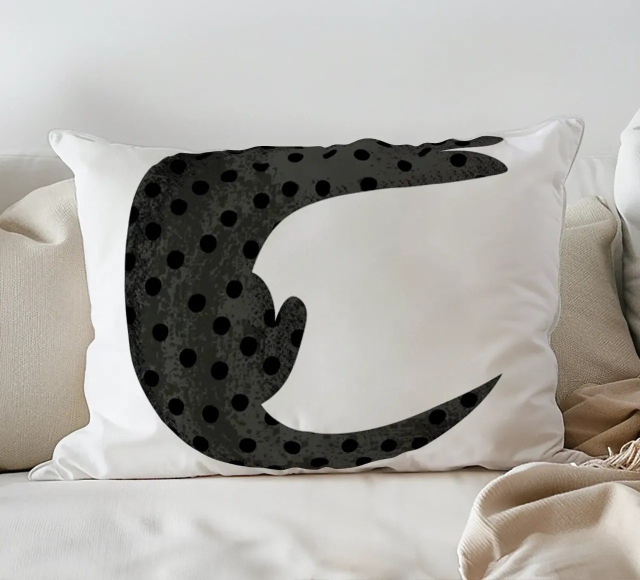 C for Cat cuscino da Little Flourishes