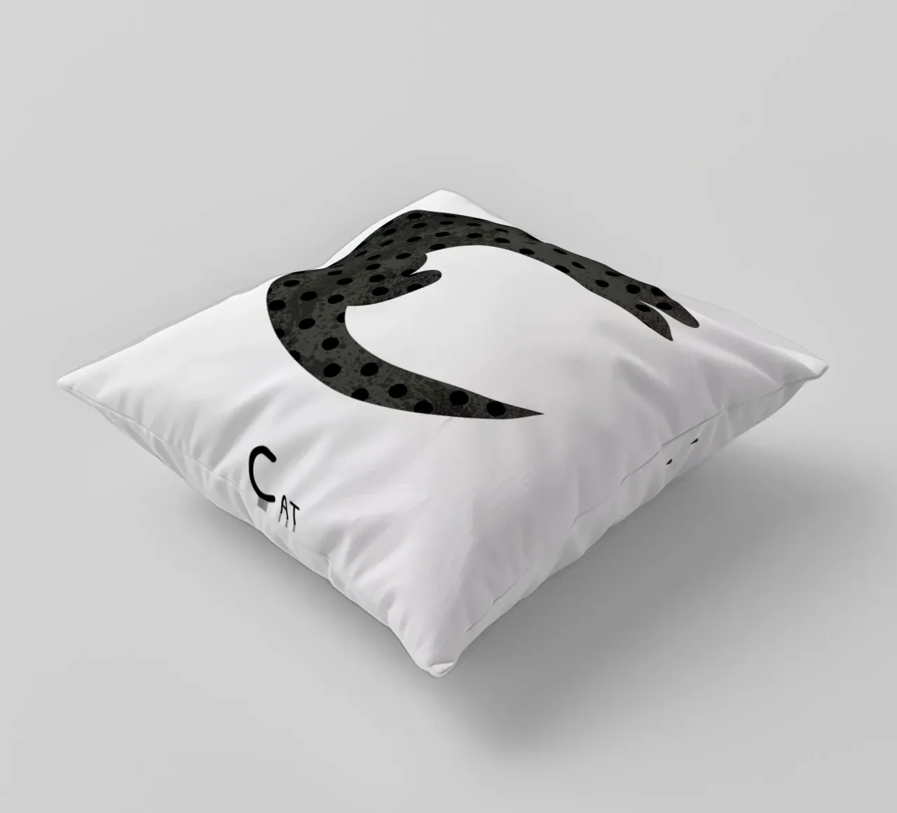 C for Cat cuscino da Little Flourishes