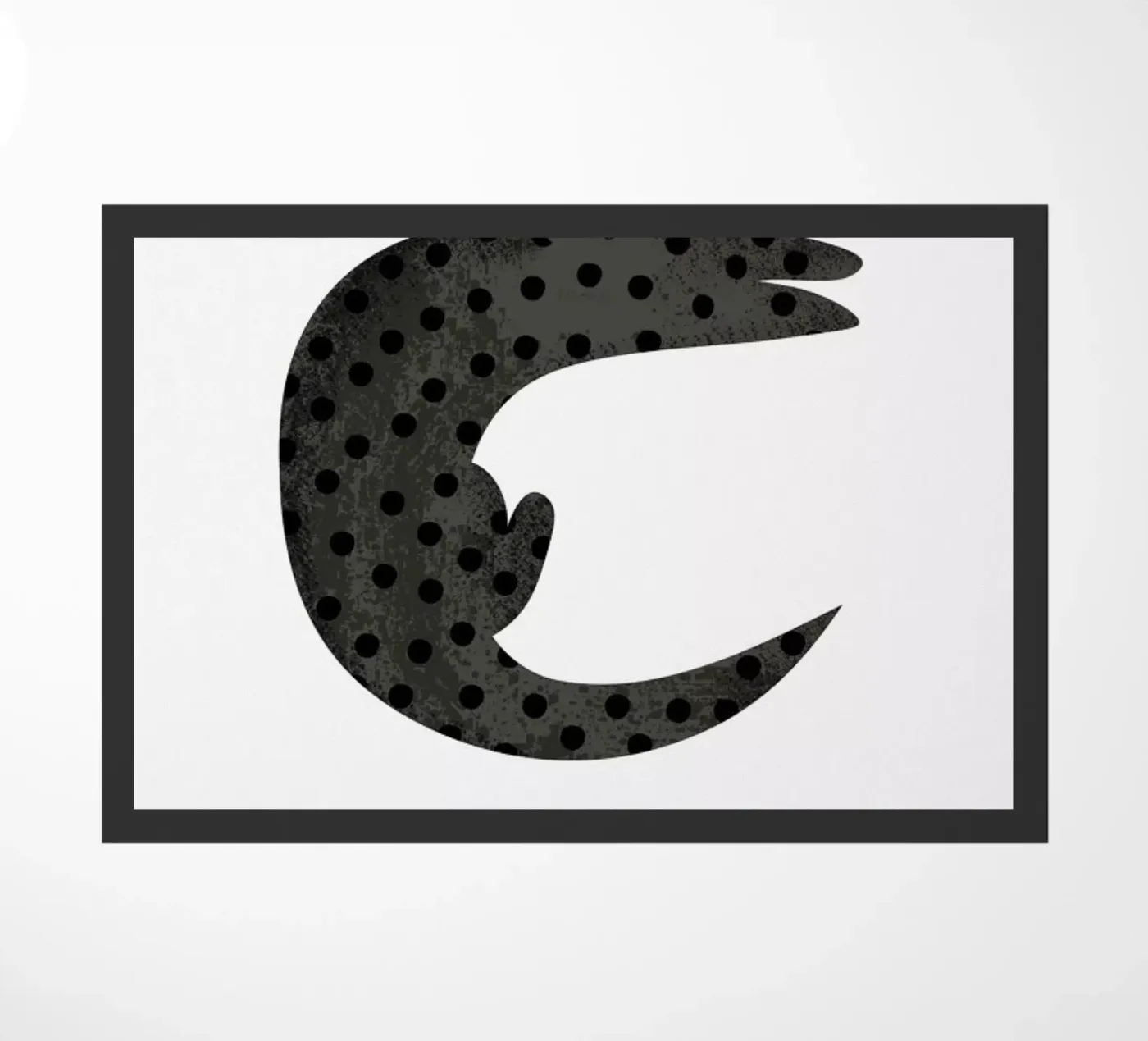 C for Cat deurmat van Little Flourishes