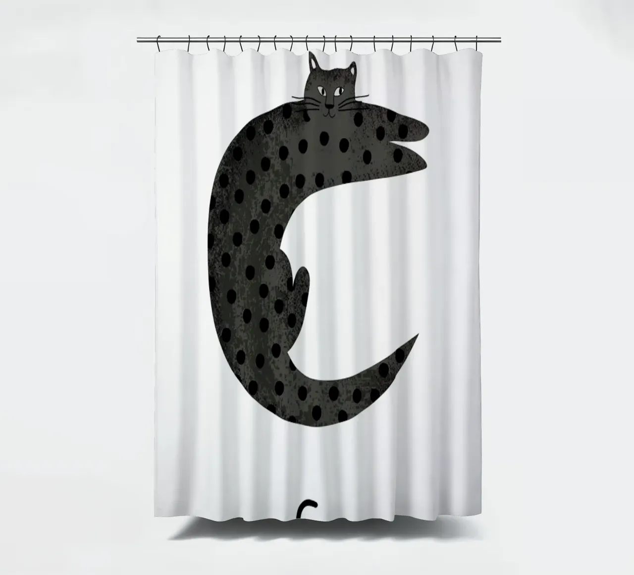 C for Cat tenda da doccia da Little Flourishes