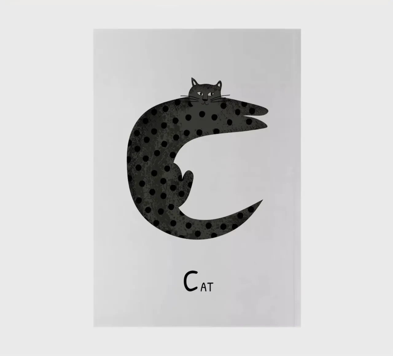 C for Cat notebook by Little Flourishes