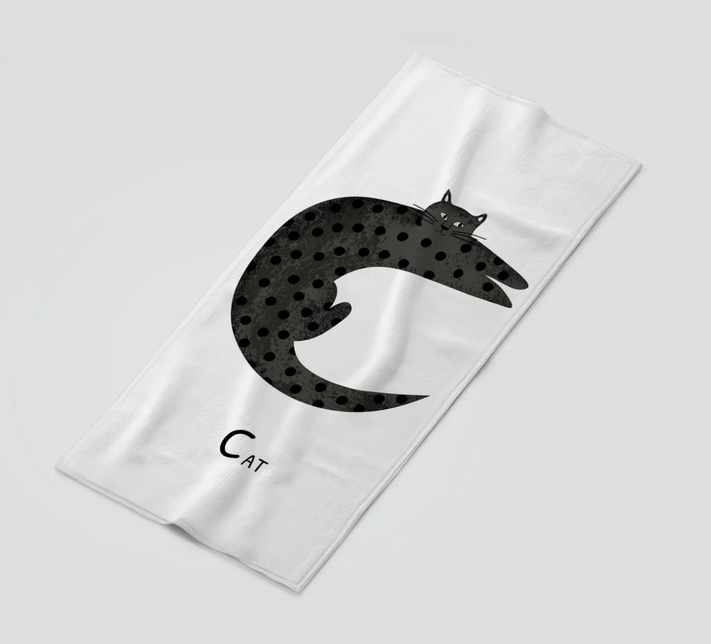 C for Cat telo mare da Little Flourishes