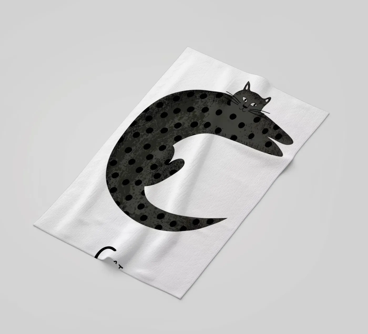 C for Cat telo mare da Little Flourishes