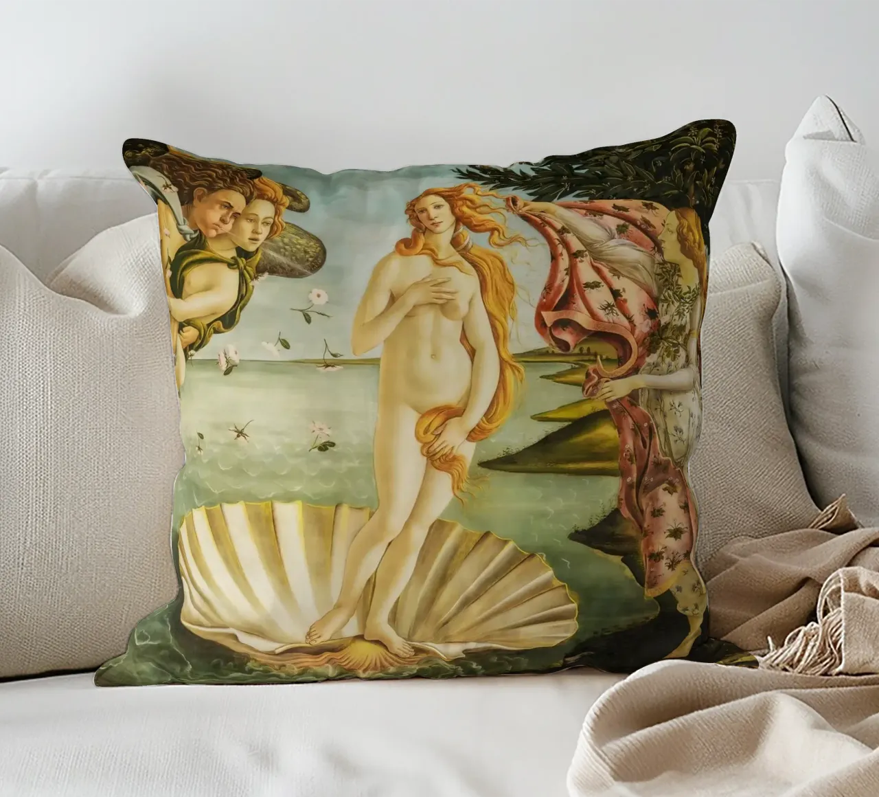 Botticelli, Nascita di Venere cuscino da Carinaprint