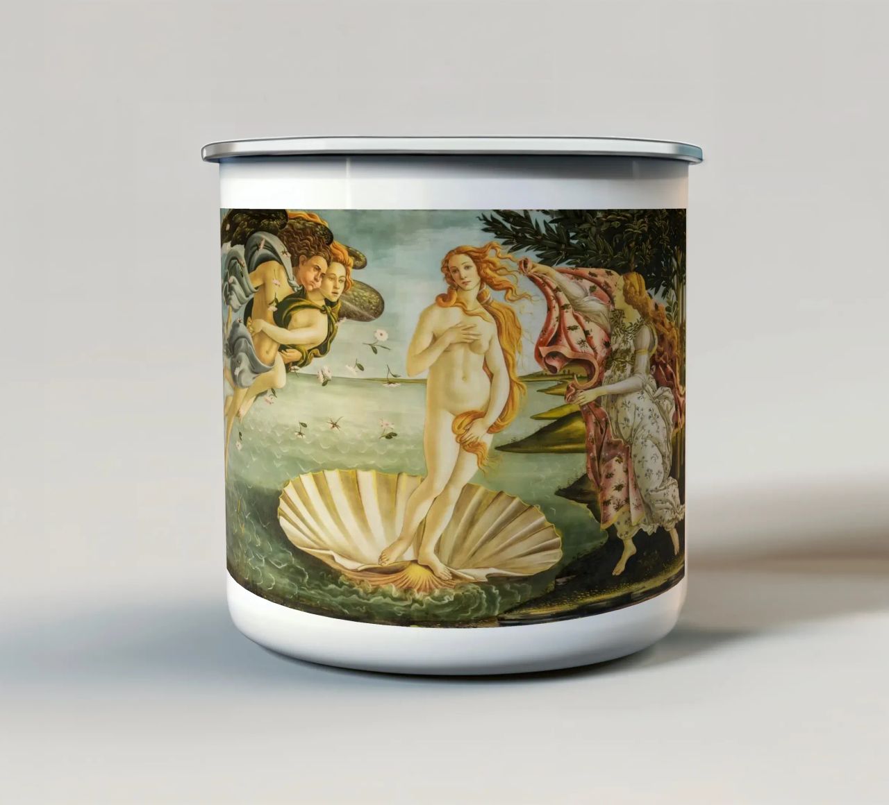 Botticelli, Nascita di Venere tazza in smalto da Carinaprint