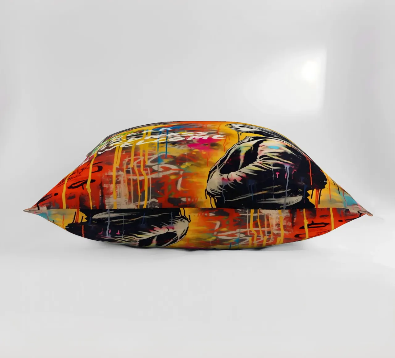 HOME IS WHERE YOUR WEIRDNESS IS WELCOME | Street Art decorative cushion by Autofocus