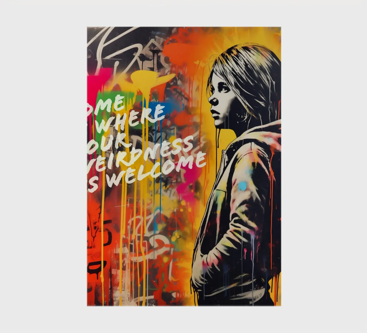 HOME IS WHERE YOUR WEIRDNESS IS WELCOME | Street Art notebook by Autofocus