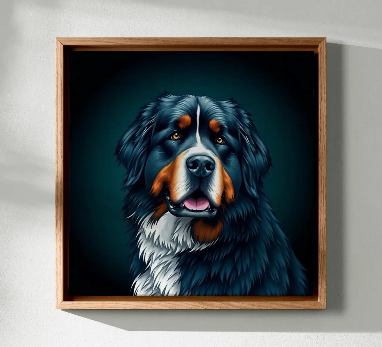 Bellissimo cane da montagna bernese #166 tela con Cornice a cassetta da Yumis.Beargang.and.Me