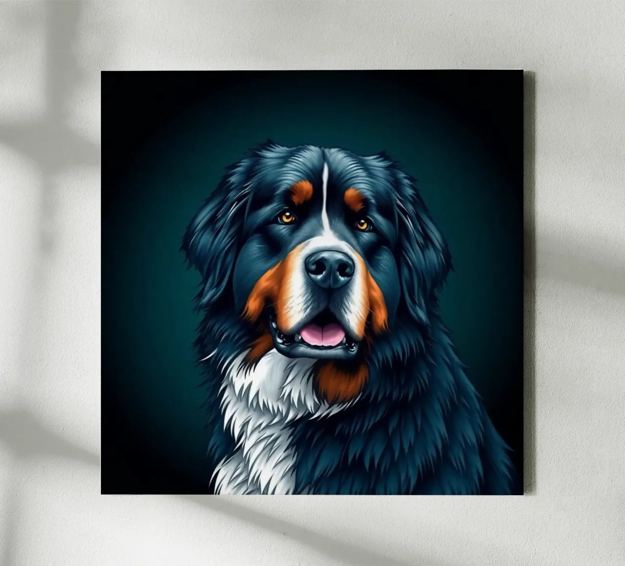 Bellissimo cane da montagna bernese #166 tela con Cornice a cassetta da Yumis.Beargang.and.Me