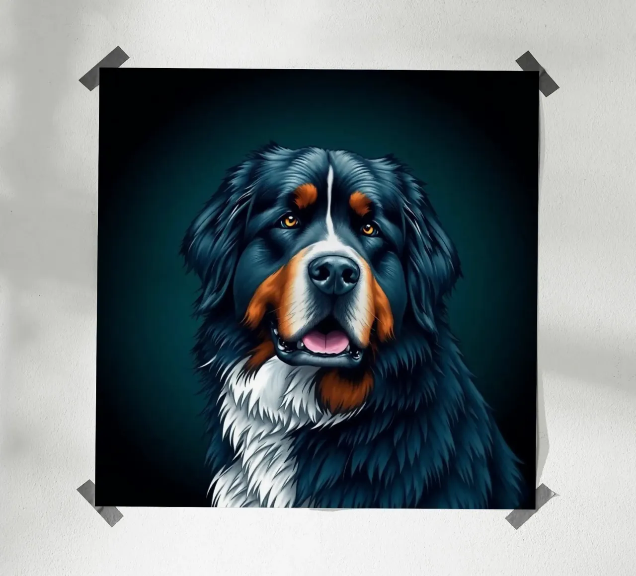 Bellissimo cane da montagna bernese #166 poster da Yumis.Beargang.and.Me