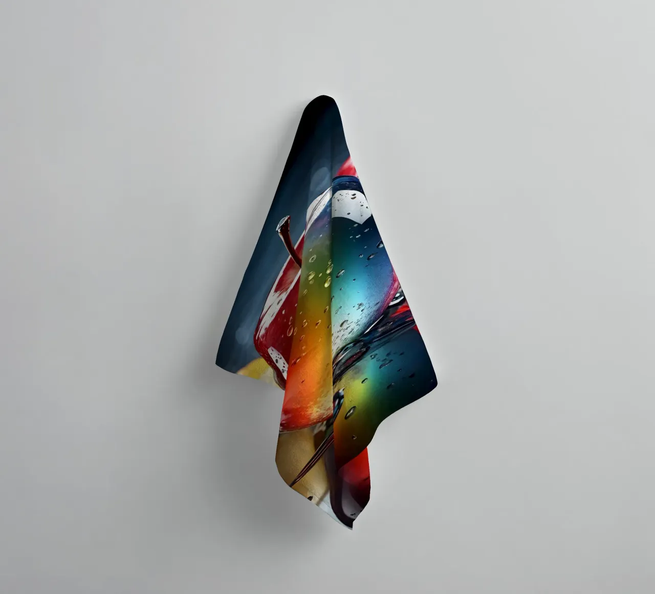 Glasapfel Blau towel by kosinsart.gallery