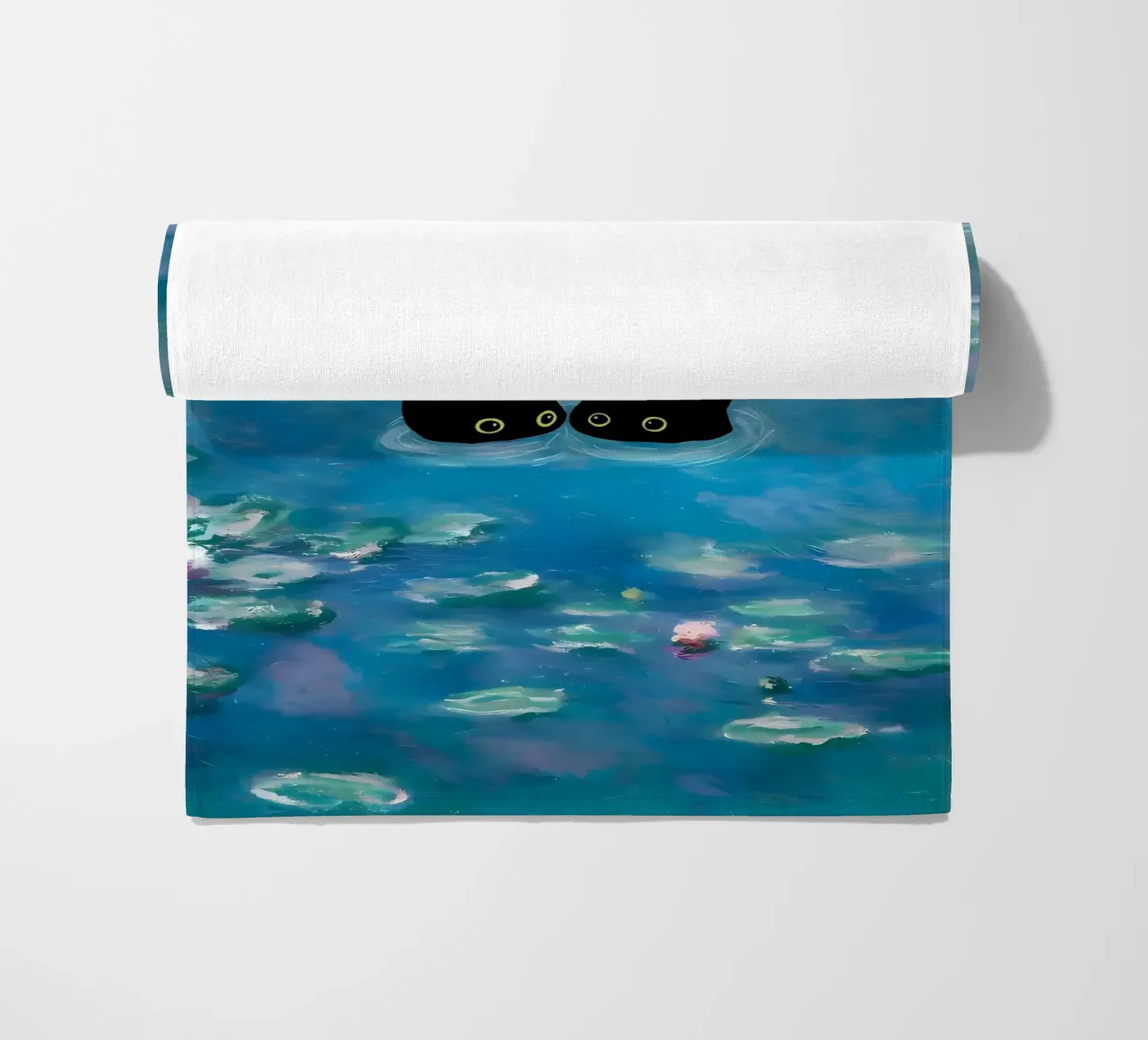 gatti ninfee occhi d'acqua telo mare da Paul Vasquez