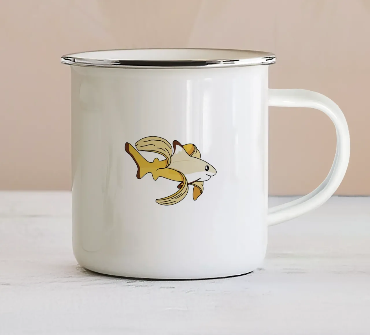 Bananen Hai tazza in smalto da Buntblick
