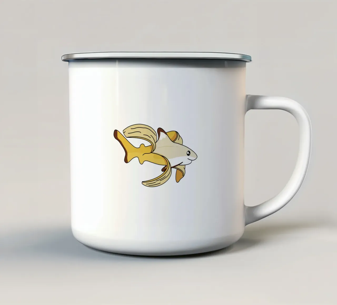 Bananen Hai tazza in smalto da Buntblick