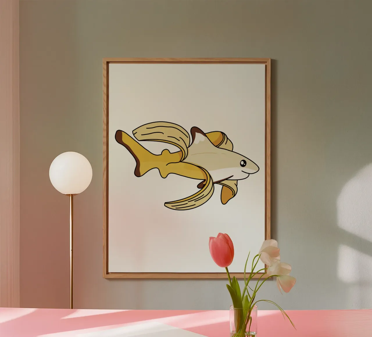 Bananen Hai alluminio dibond da Buntblick