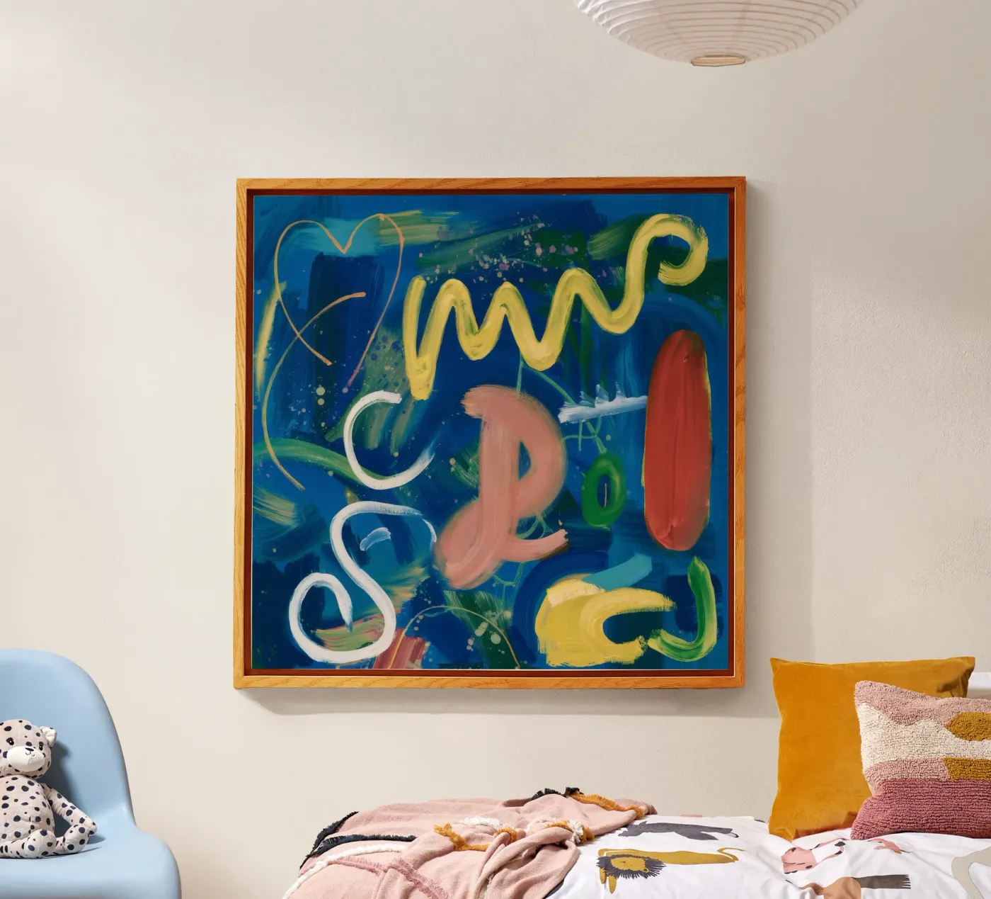 Playful Abstract Shapes plexiglas de Lunar Templar