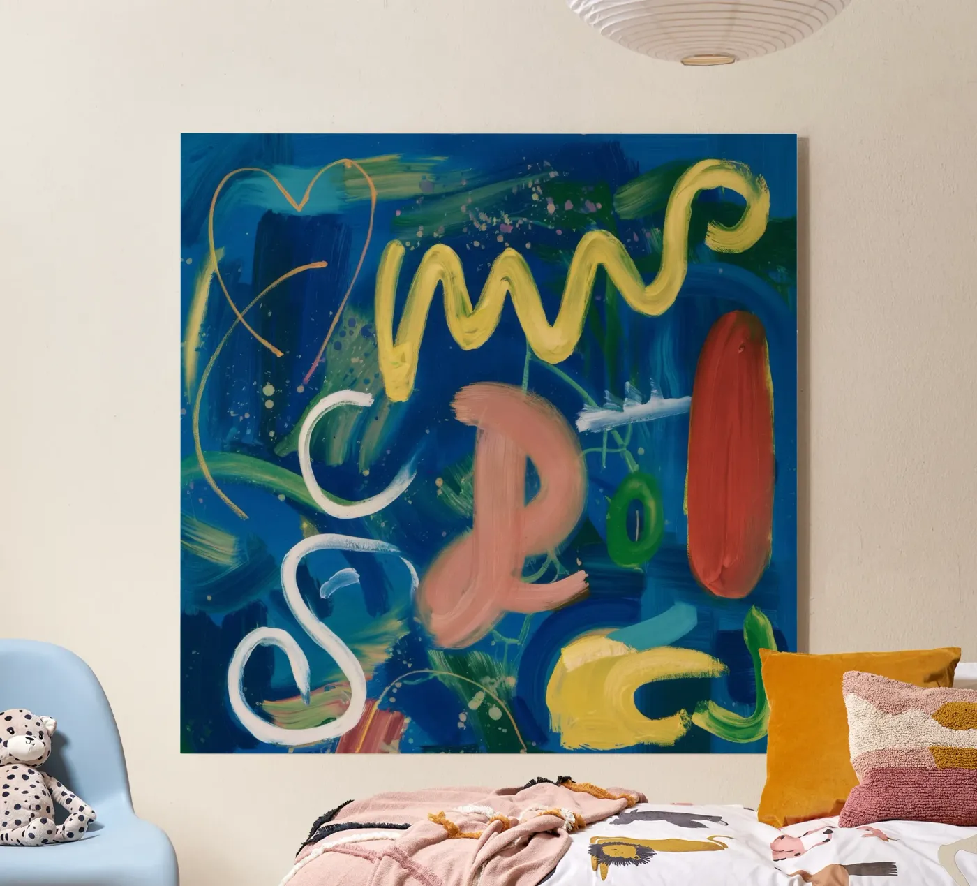 Playful Abstract Shapes plexiglas de Lunar Templar