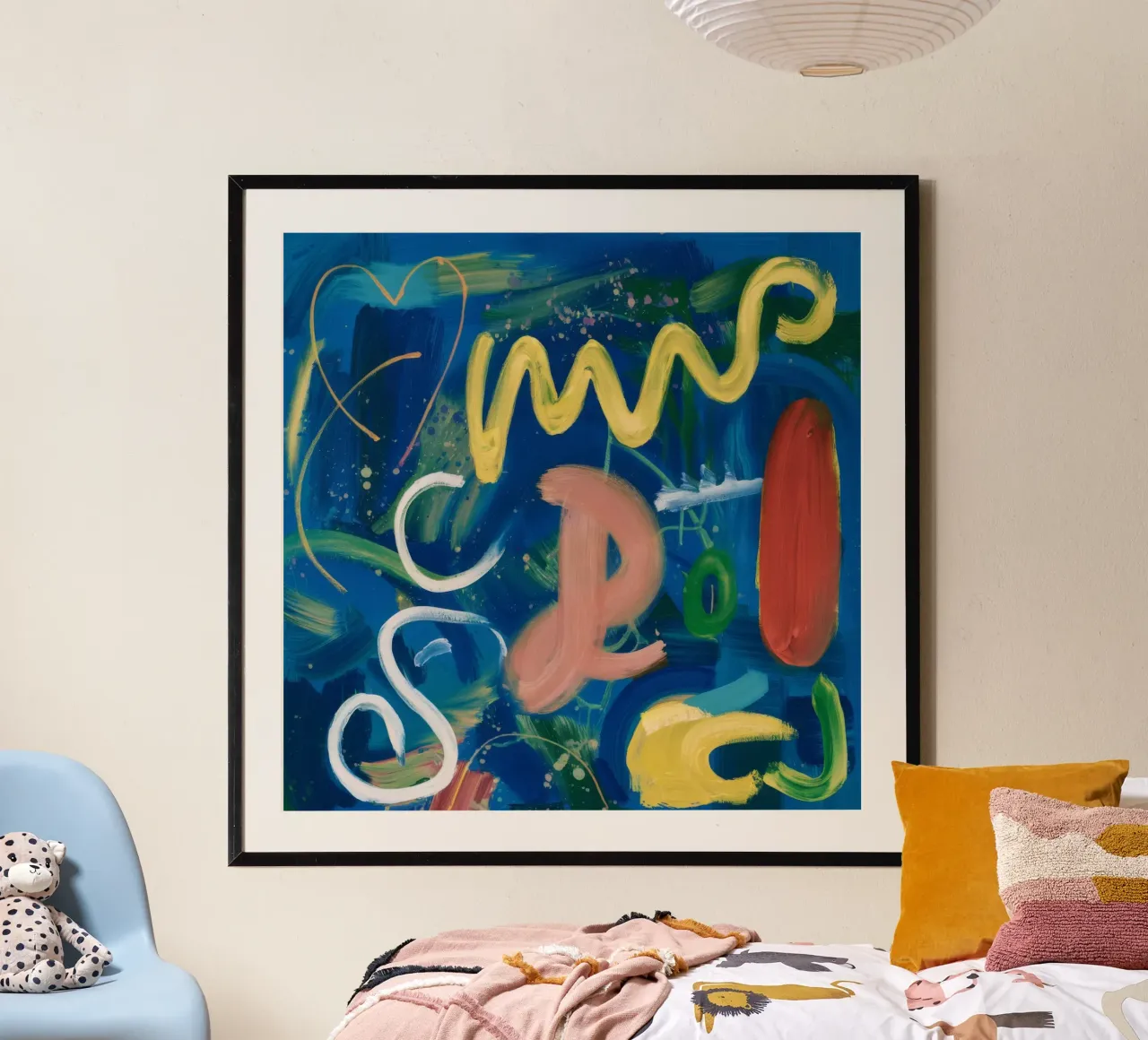 Speelse abstracte vormen hahnemühle van Lunar Templar