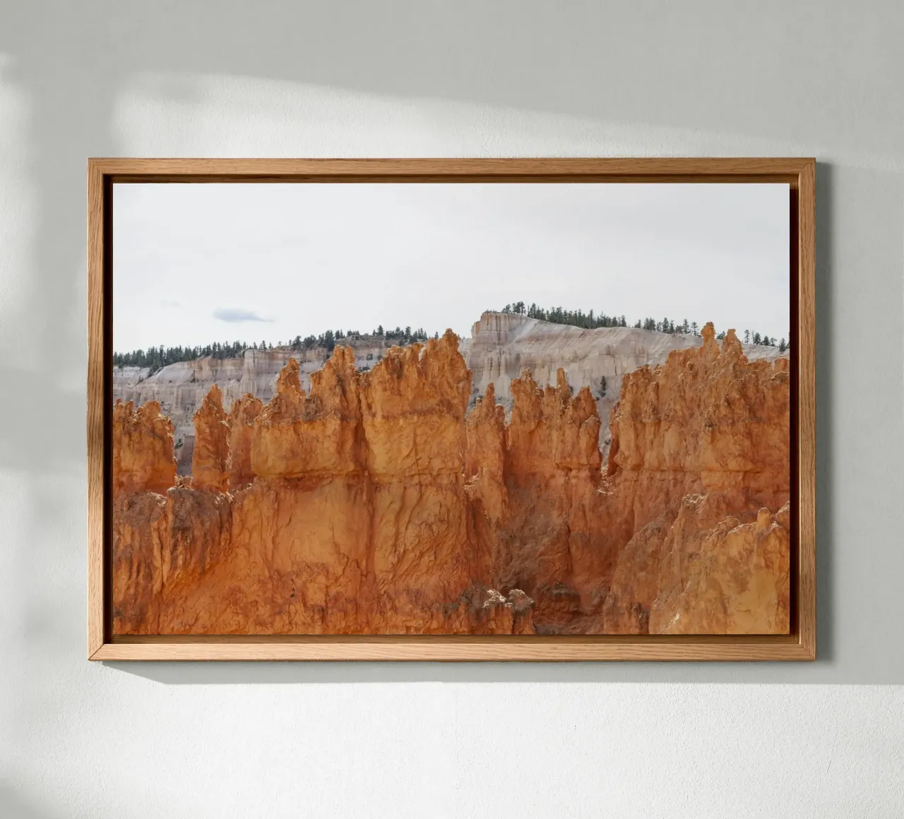 The three colours of Bryce Canyon canvas with Floater frame by Barbara Buderath Fotodesign
