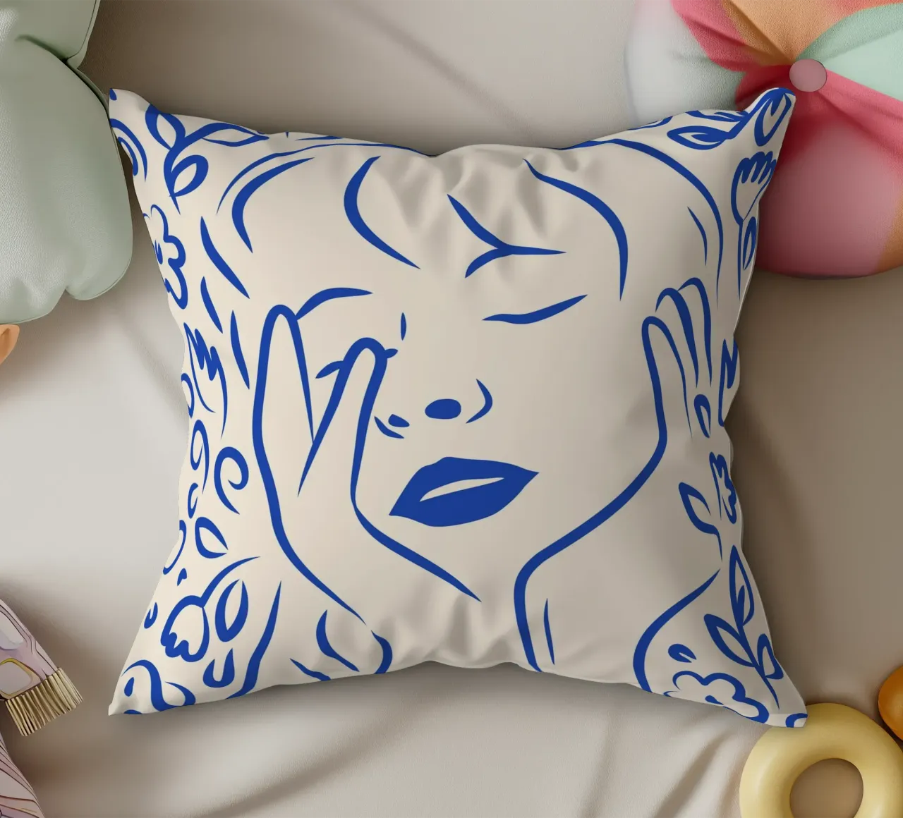 Sogno di un fiore gentile cuscino da Kintsugi99