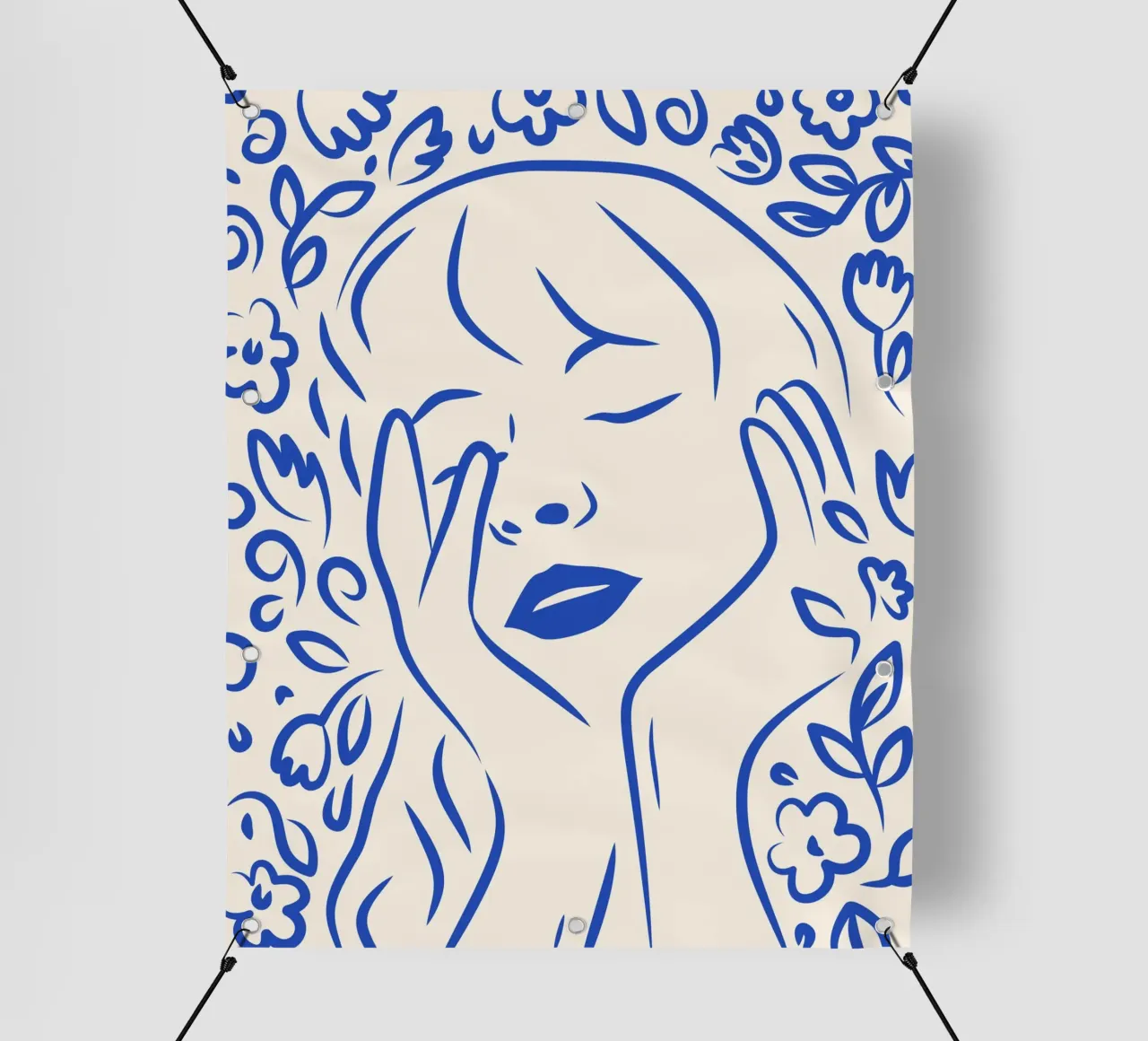 Sogno di un fiore gentile telo in pvc da Kintsugi99
