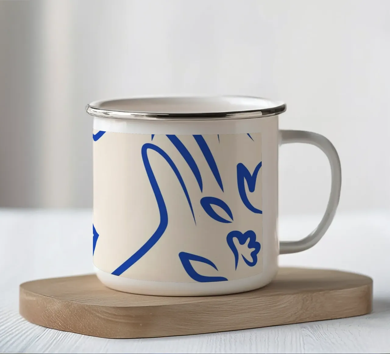 Sogno di un fiore gentile tazza in smalto da Kintsugi99