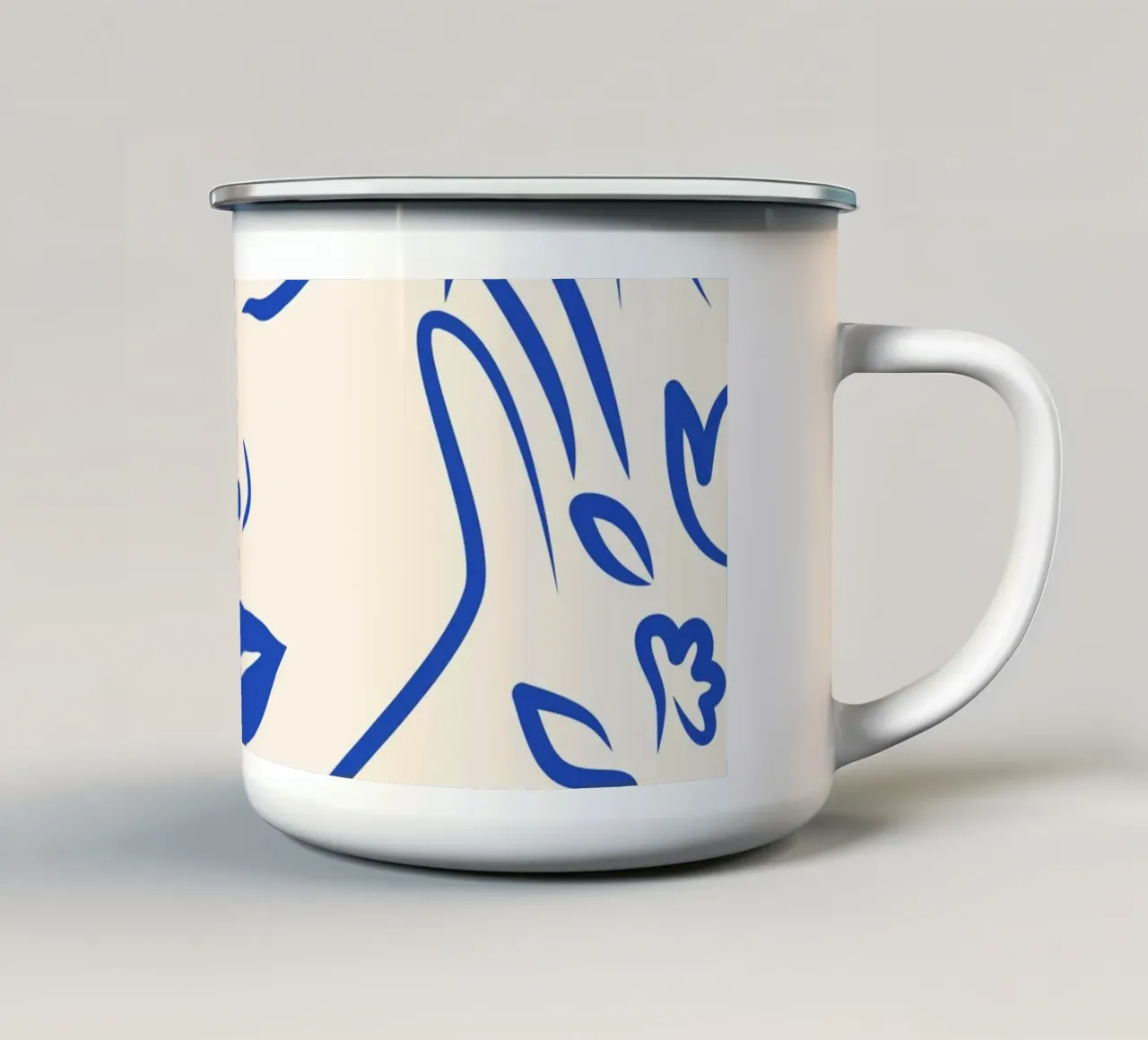 Sogno di un fiore gentile tazza in smalto da Kintsugi99