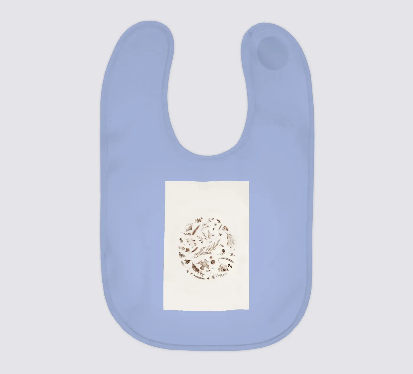 Drawn Spring baby bib by Bttn
