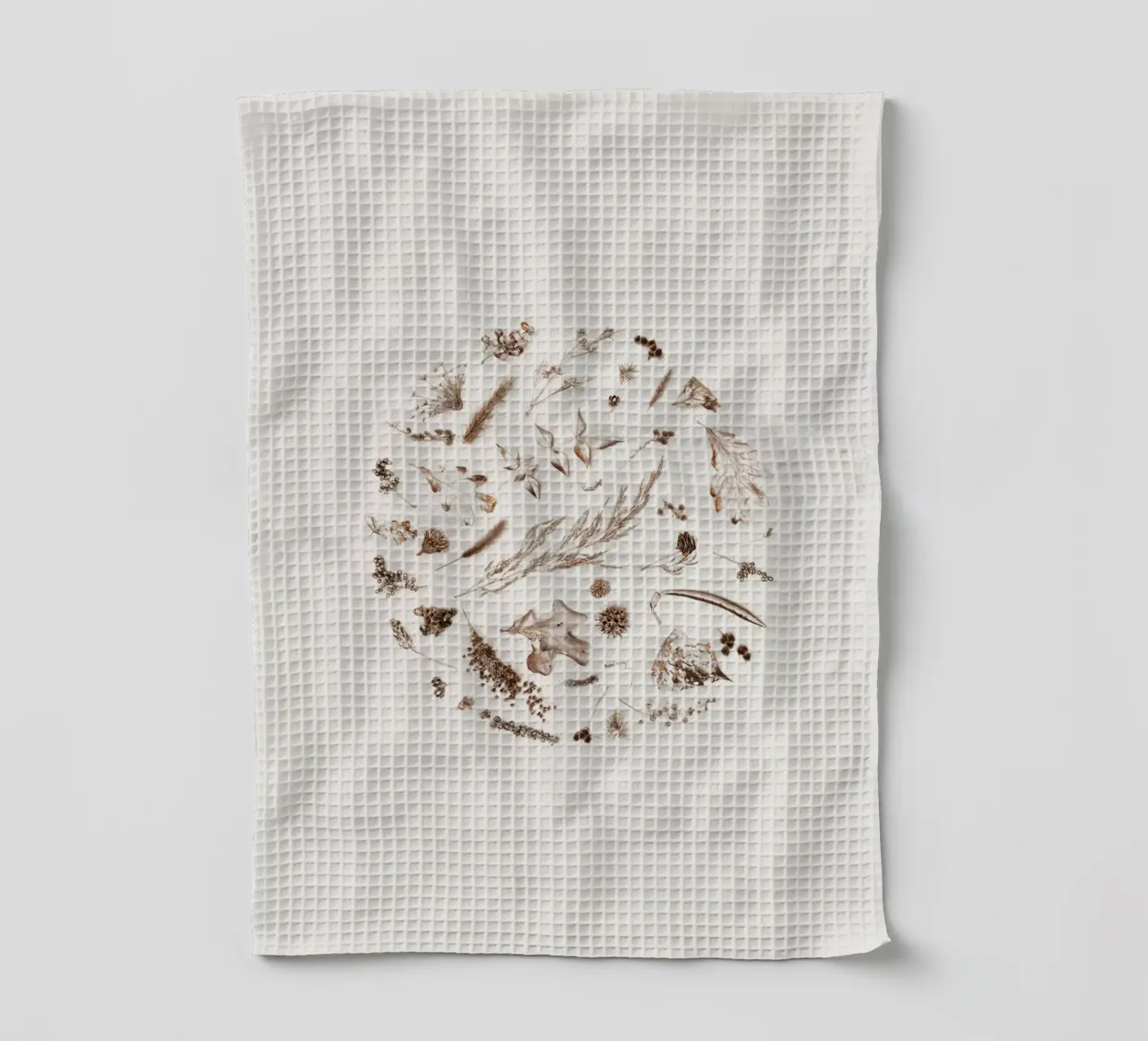 Drawn Spring tea towel by Bttn