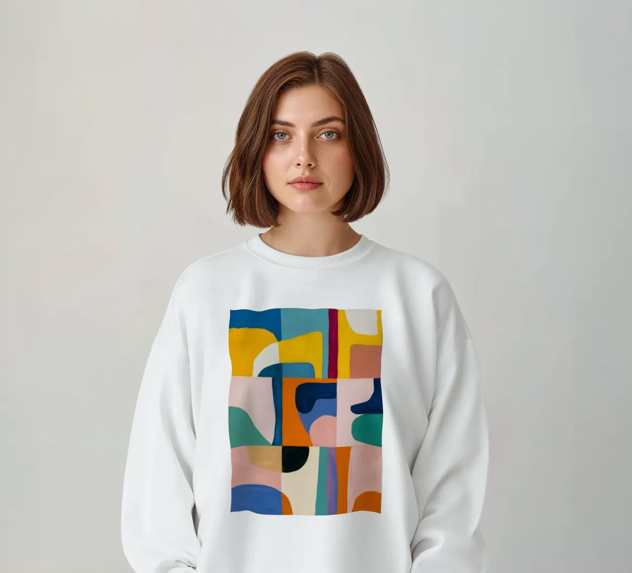 Geometric Color Harmony sweatshirt by Lunar Templar